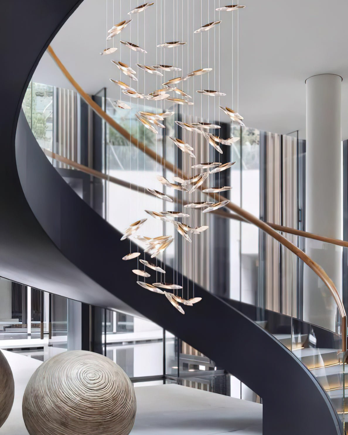 Hylor Luxury Moonlight Whispers Glass Chandelier