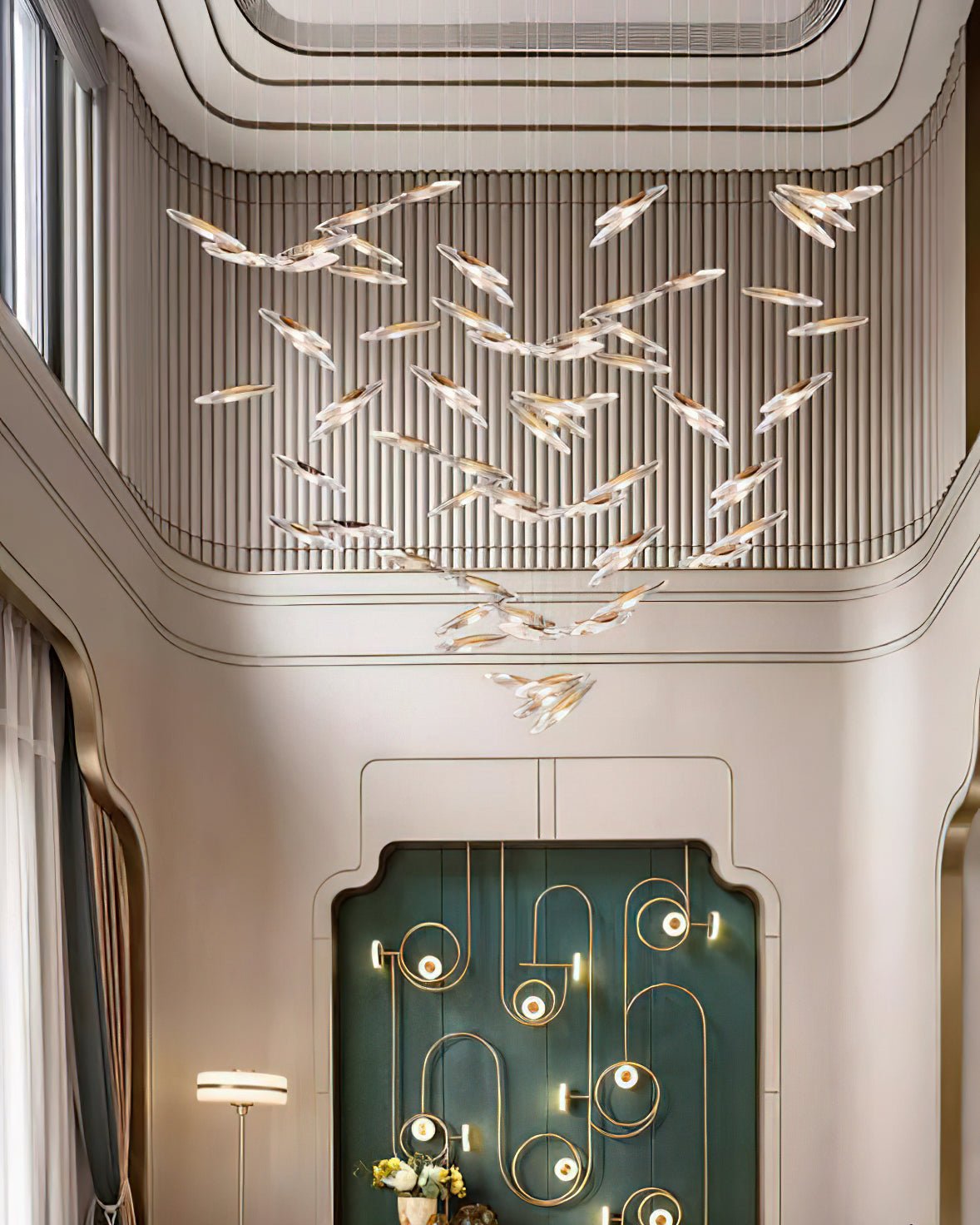 Hylor Luxury Moonlight Whispers Glass Chandelier