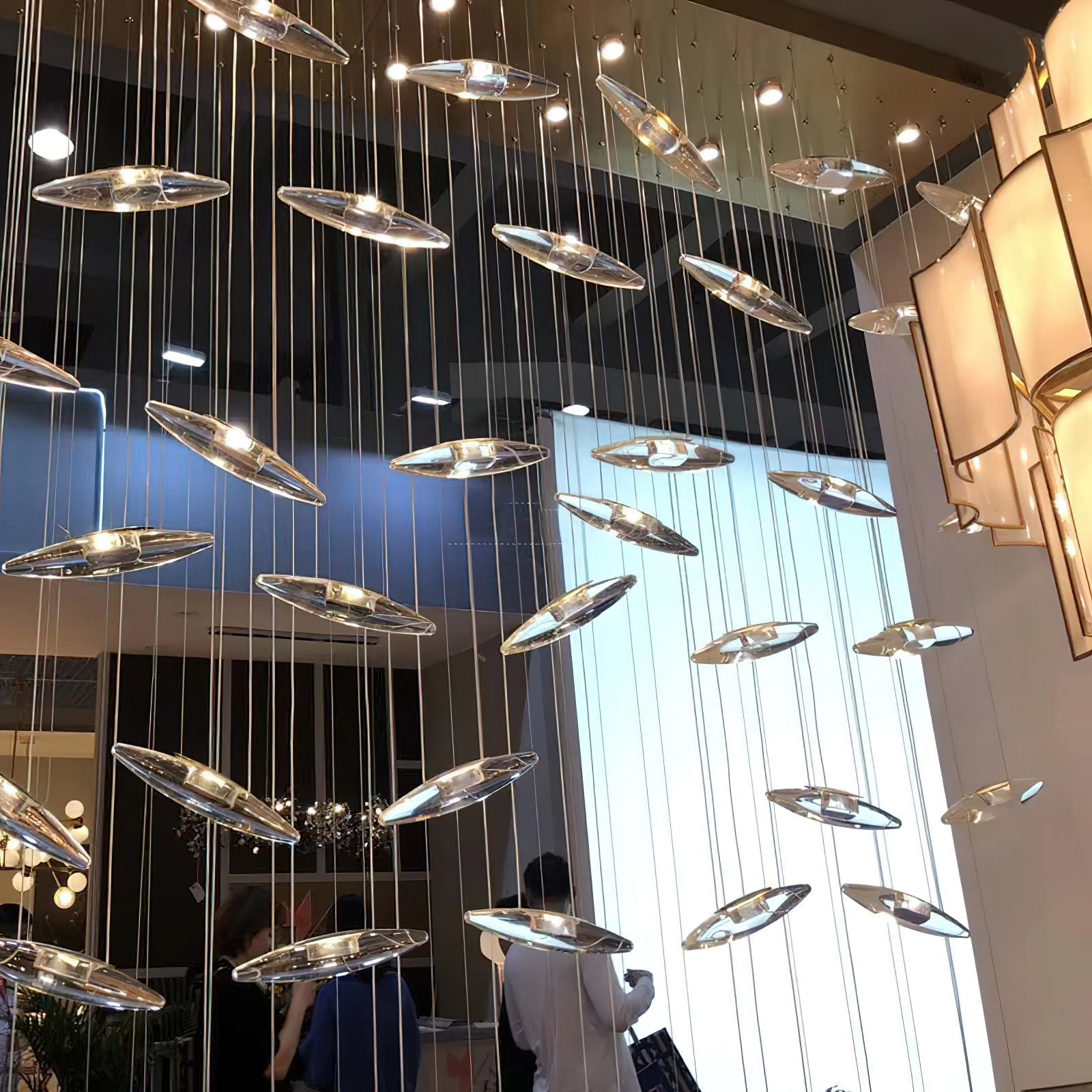 Hylor Luxury Moonlight Whispers Glass Chandelier