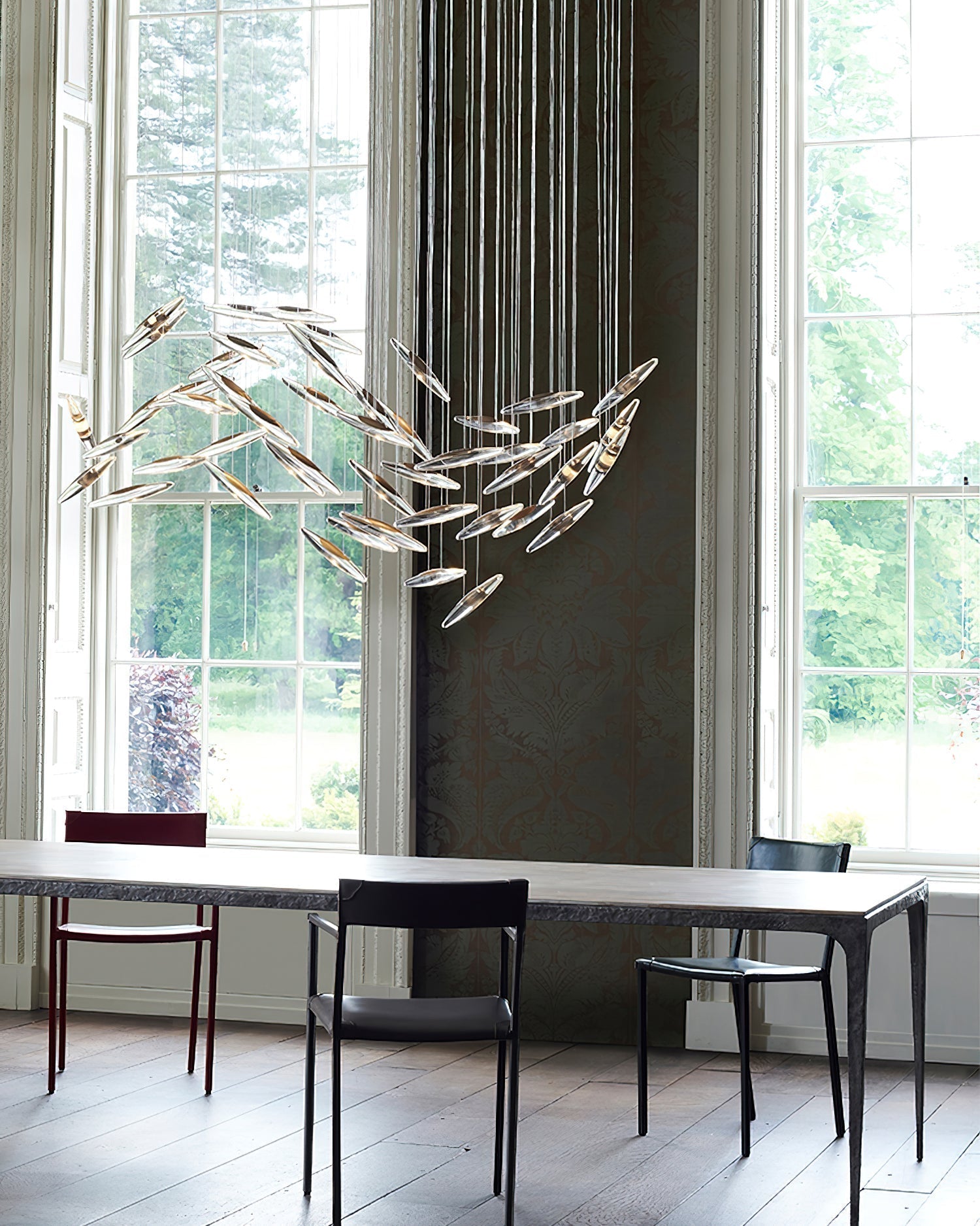 Hylor Luxury Moonlight Whispers Glass Chandelier