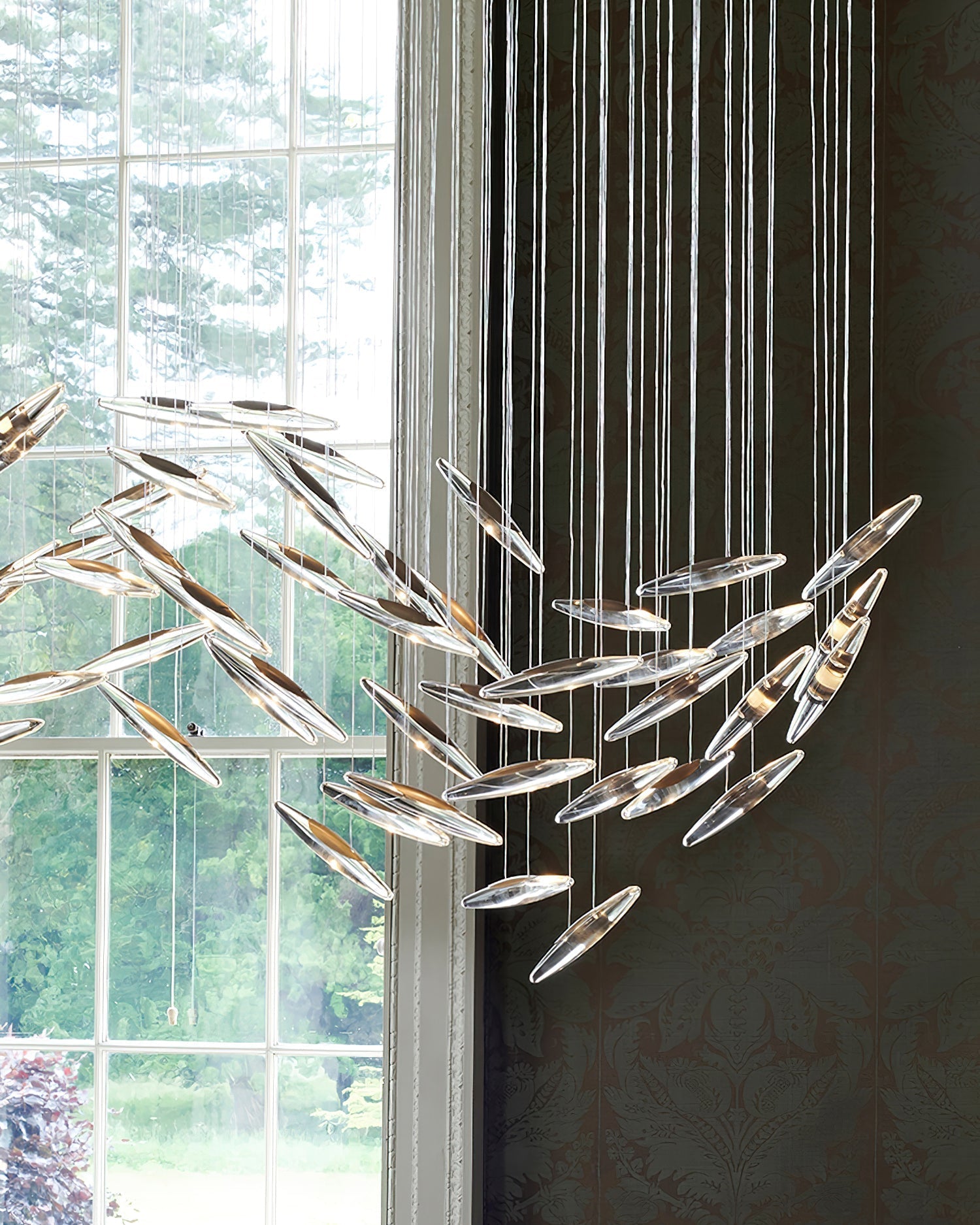 Hylor Luxury Moonlight Whispers Glass Chandelier