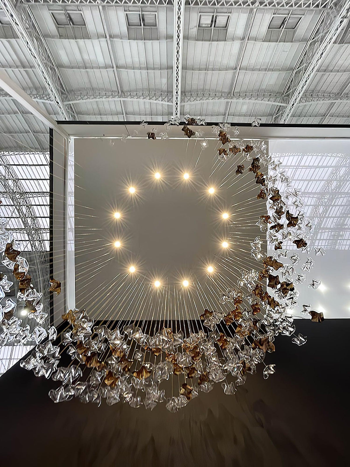 Lisk Luxury Brass Linear Chandelier