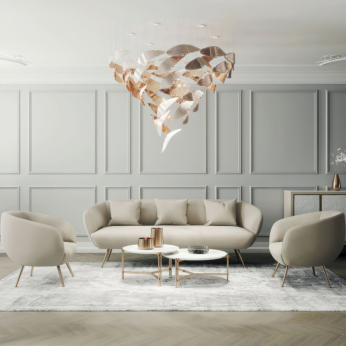 Alvenan Bird Flock Chandelier