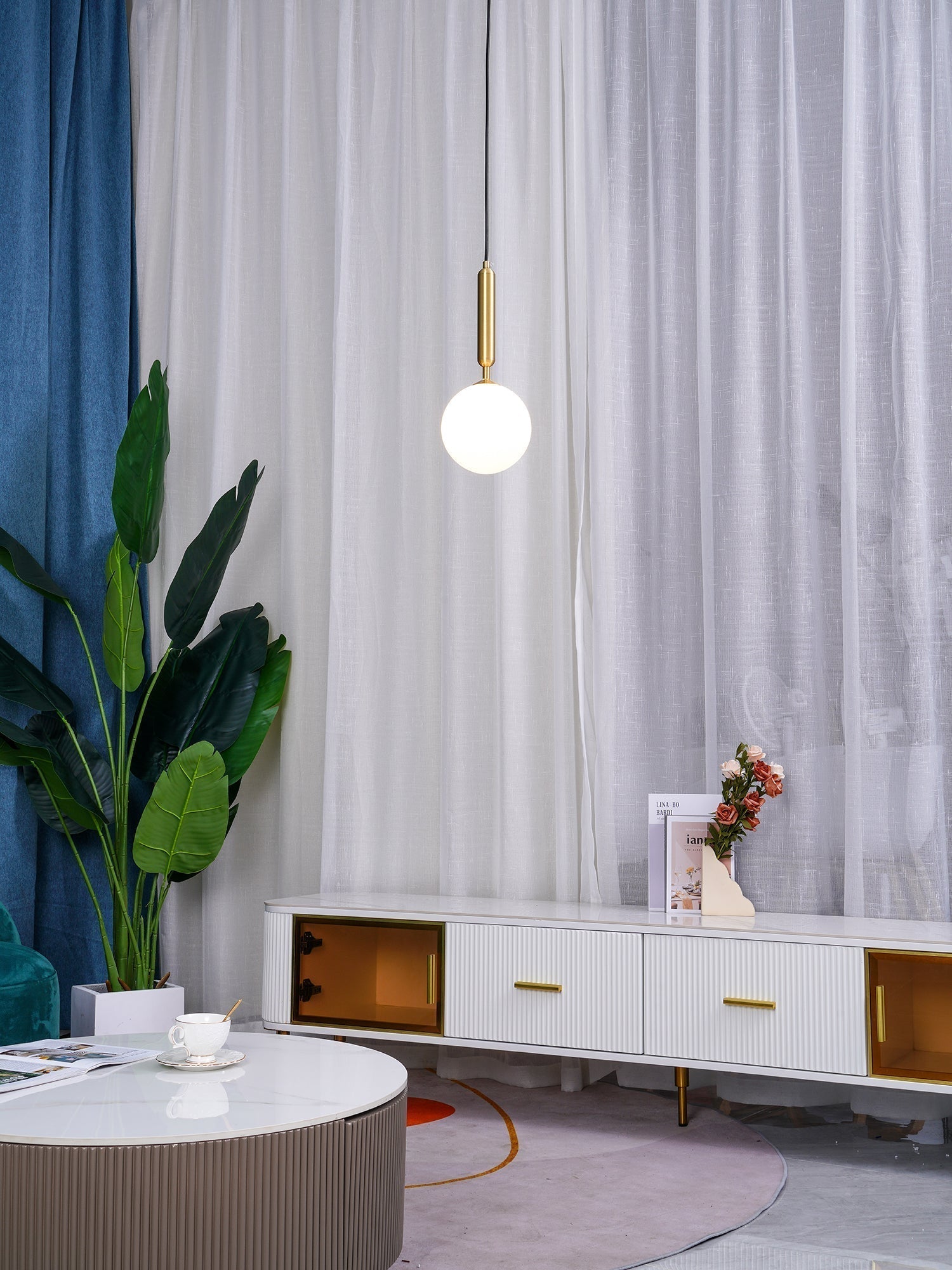 Lioraraya Glass Classic Industrial Pendant Light