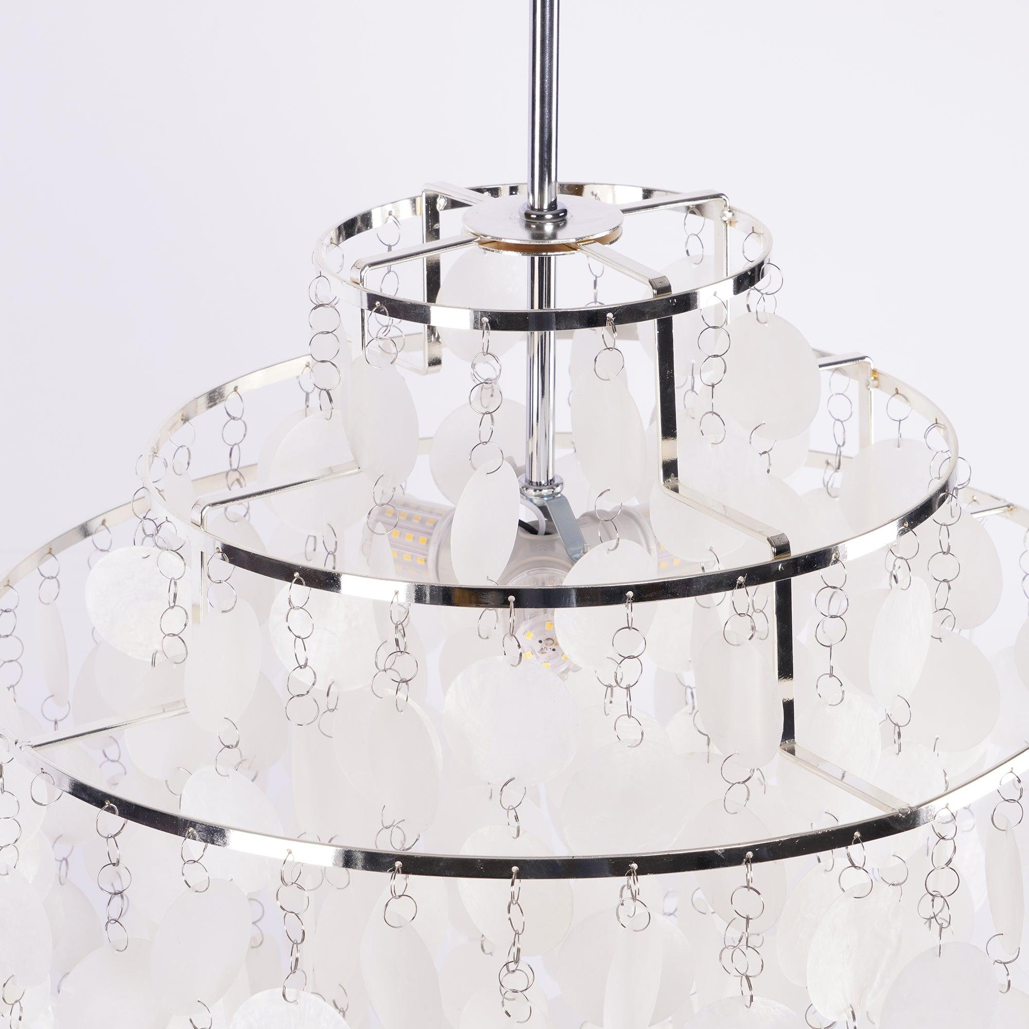 Rivena Pendant Lamp Round Shell Ring