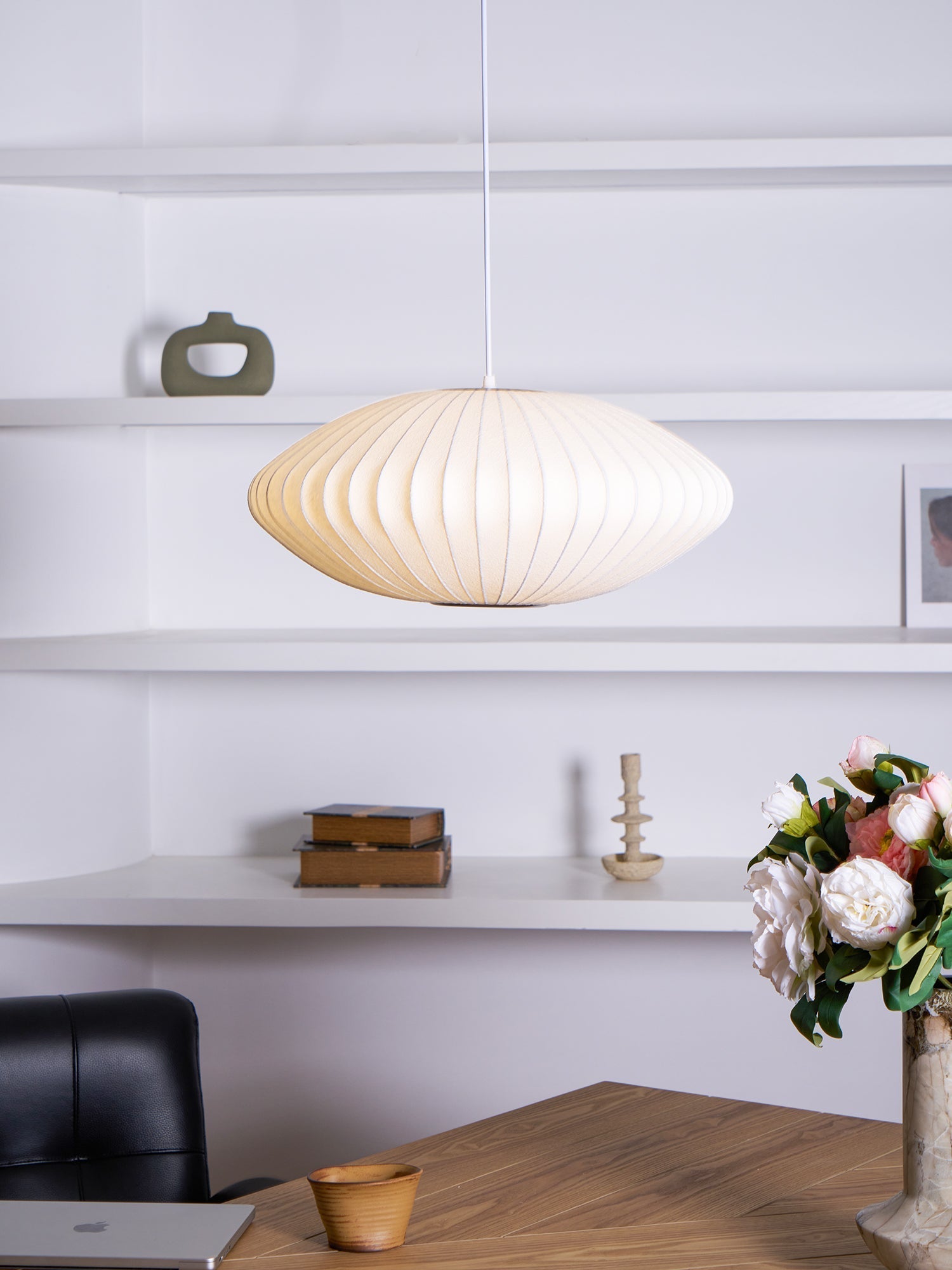 Nebula Bubble Mulberry Silk Pendant Lamp - Neutral Decor