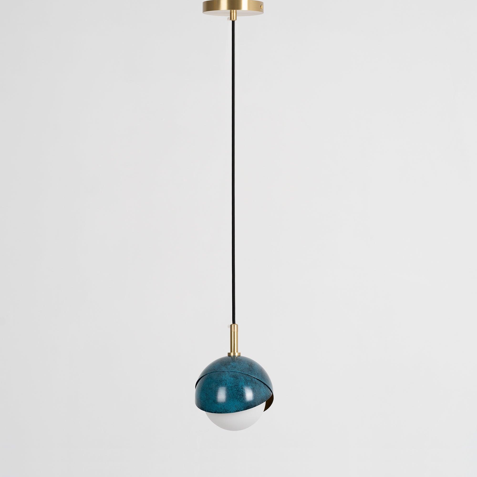 Jynara Pendant Lamp Brass Nested Opal Globe Modern