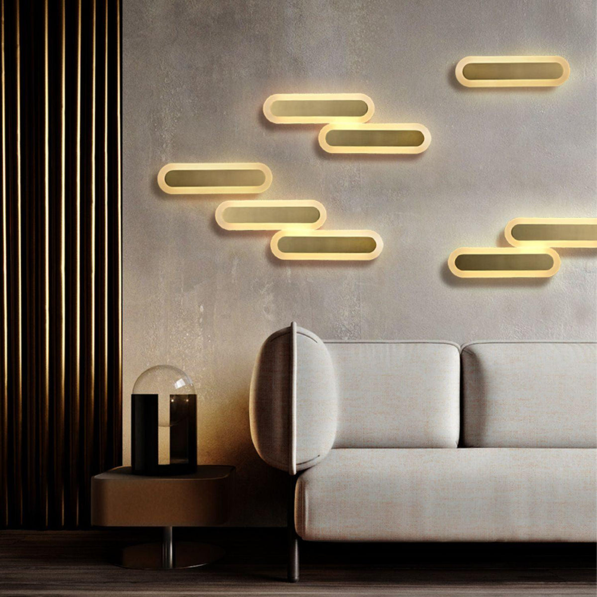 Solanelle Modern Minimalist Brass Wall Lamp