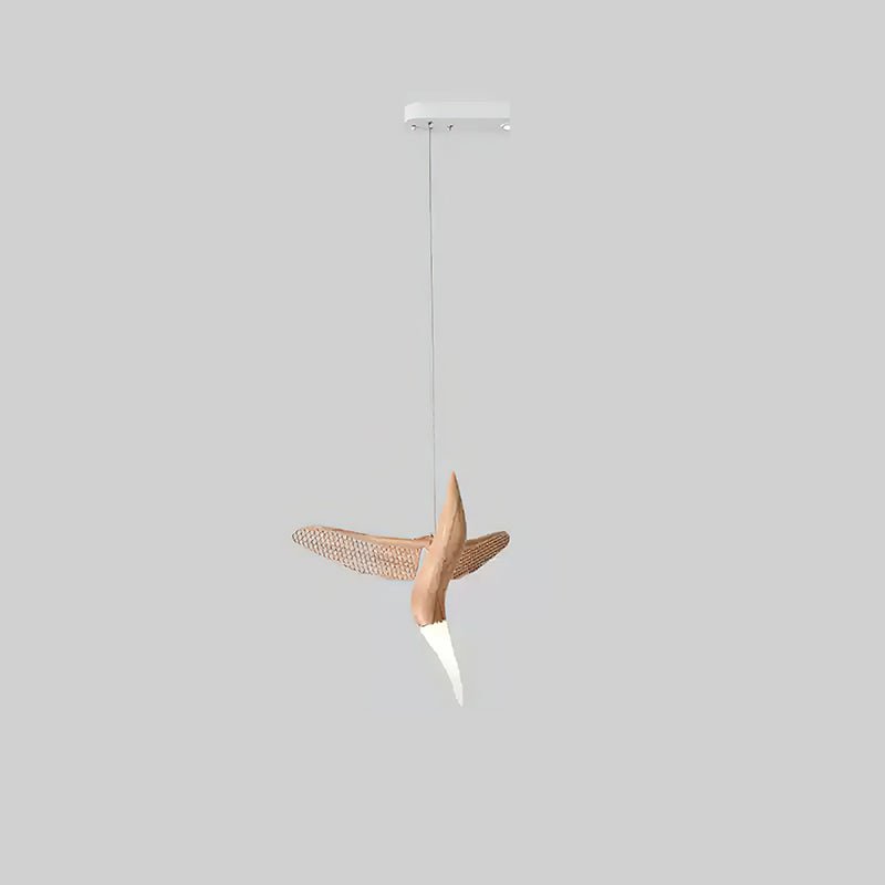 Elsilor Avian-Inspired Wood Pendant Light