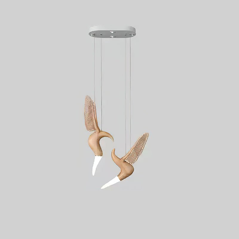 Elsilor Avian-Inspired Wood Pendant Light