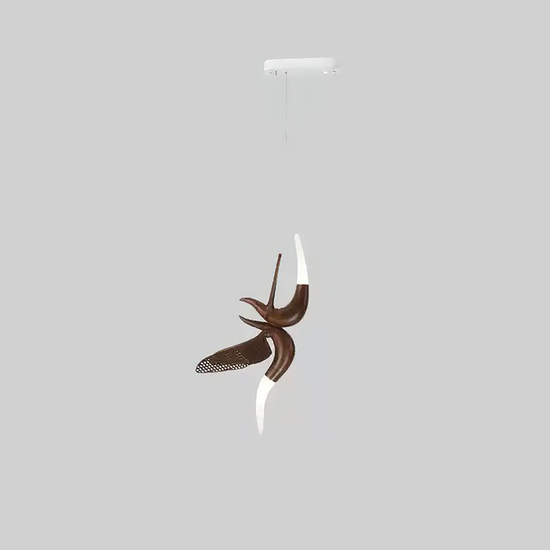 Elsilor Avian-Inspired Wood Pendant Light