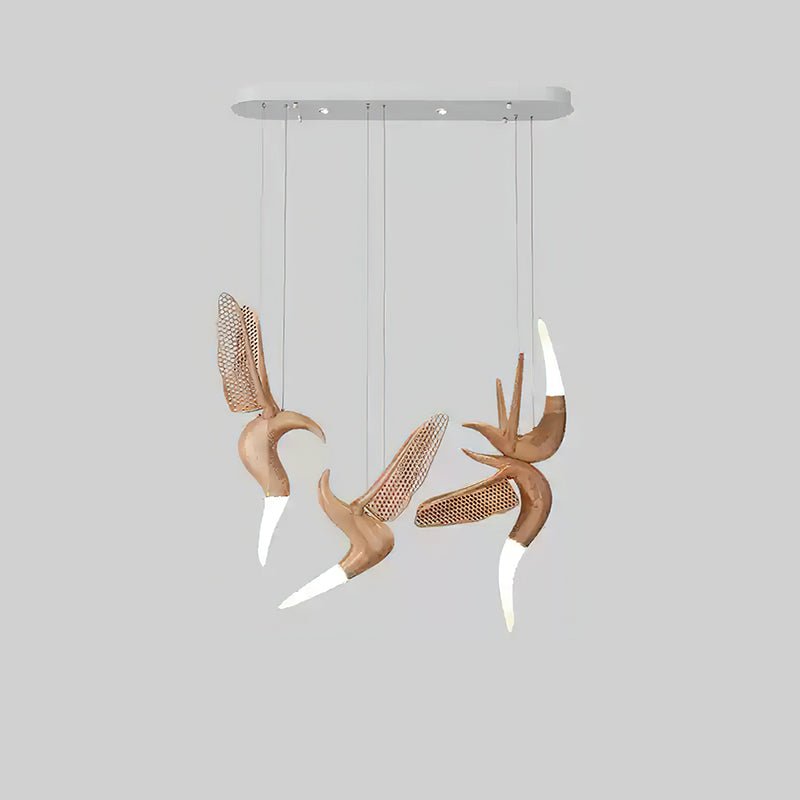 Elsilor Avian-Inspired Wood Pendant Light