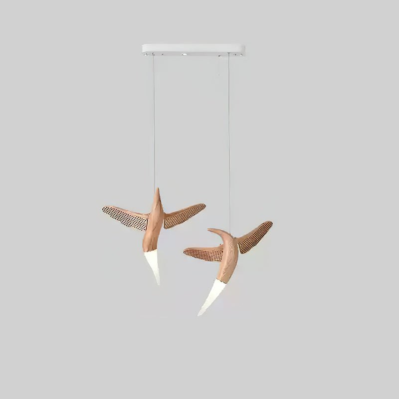 Elsilor Avian-Inspired Wood Pendant Light