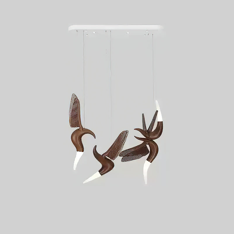 Elsilor Avian-Inspired Wood Pendant Light
