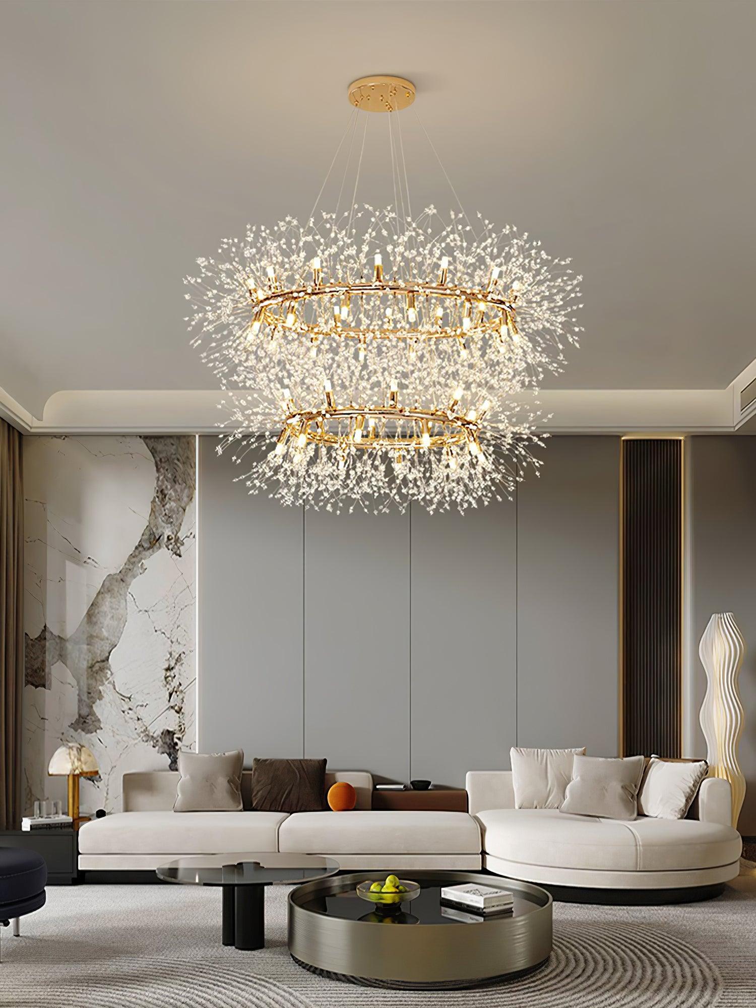 Arderian Chandelier Dandelion Round Stainless Steel