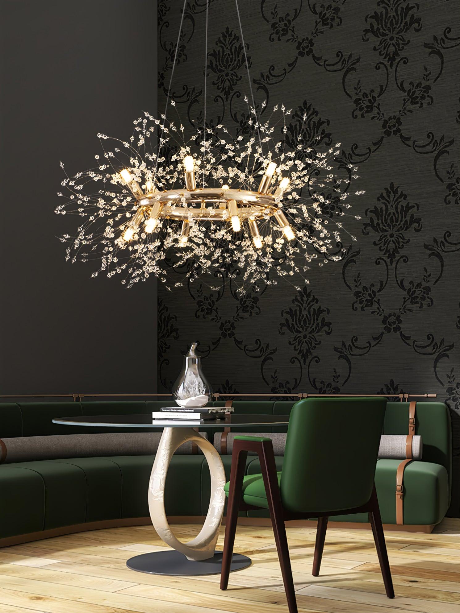 Arderian Chandelier Dandelion Round Stainless Steel