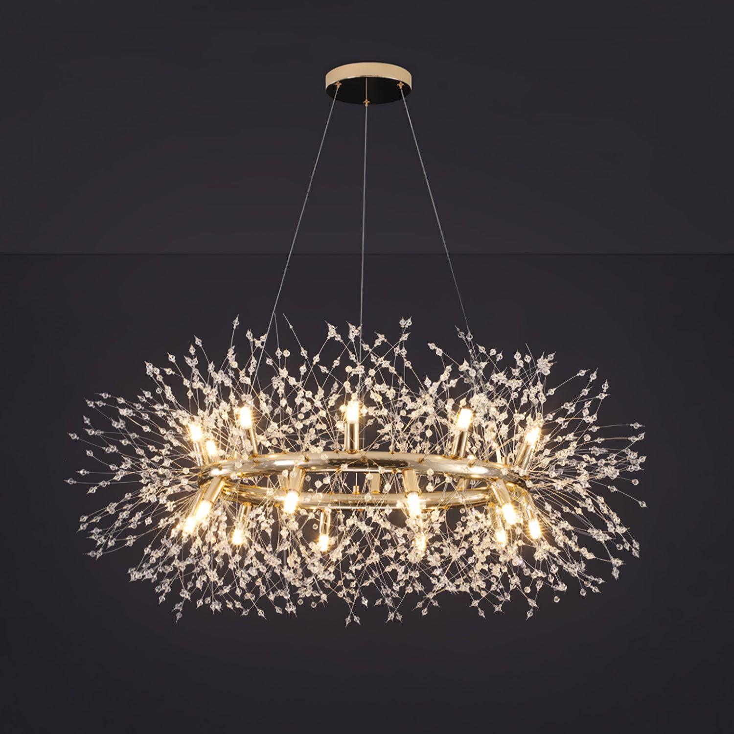 Arderian Chandelier Dandelion Round Stainless Steel