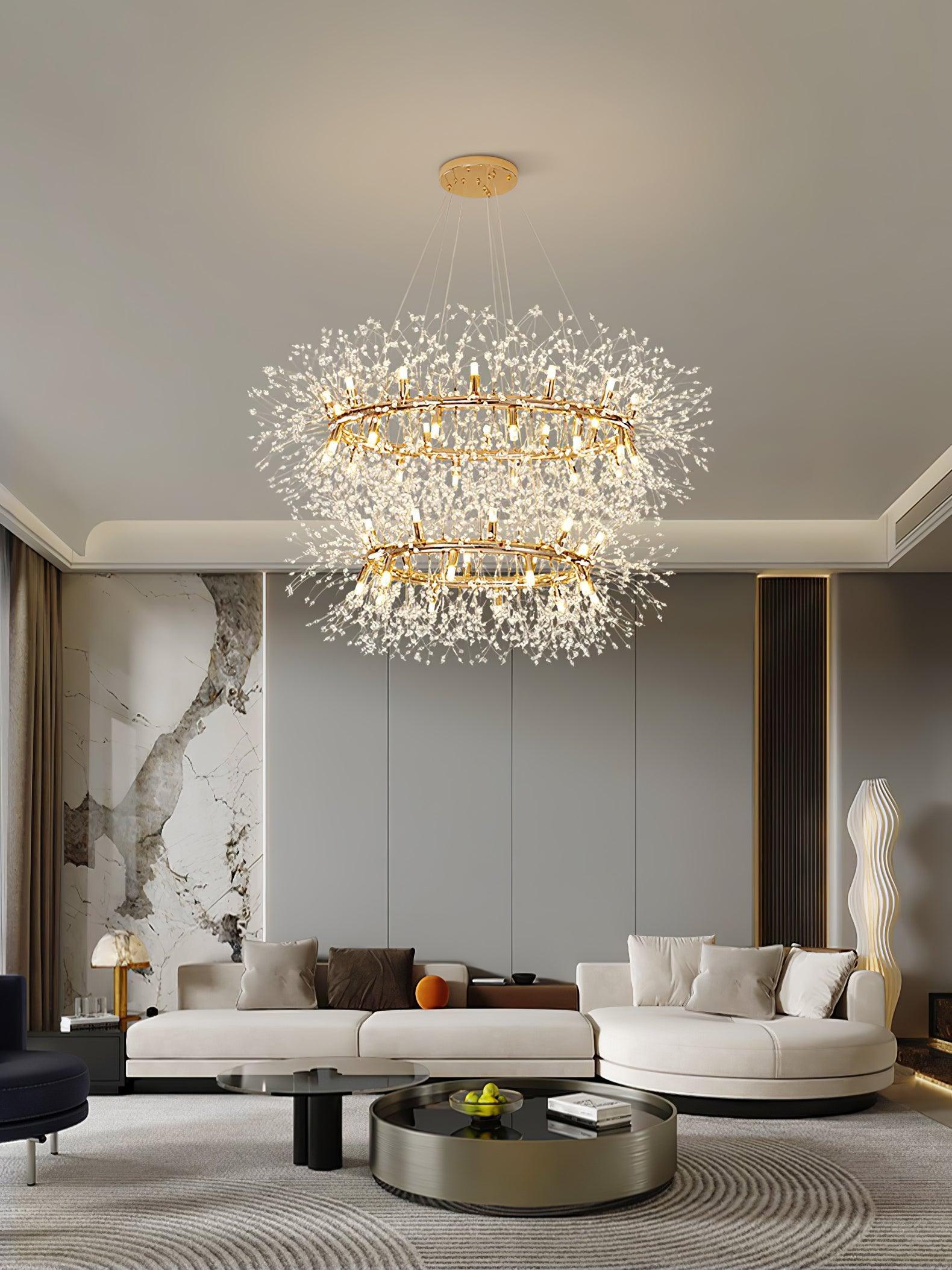 Arderian Chandelier Dandelion Round Stainless Steel