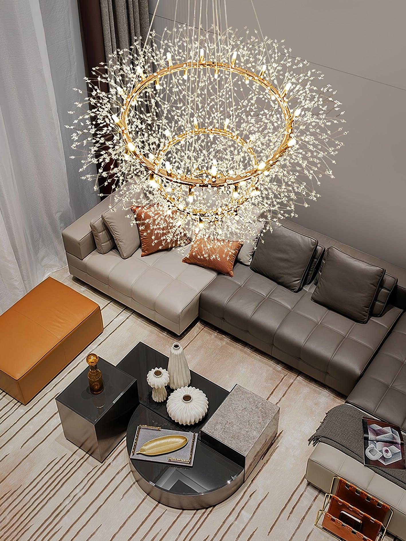Arderian Chandelier Dandelion Round Stainless Steel