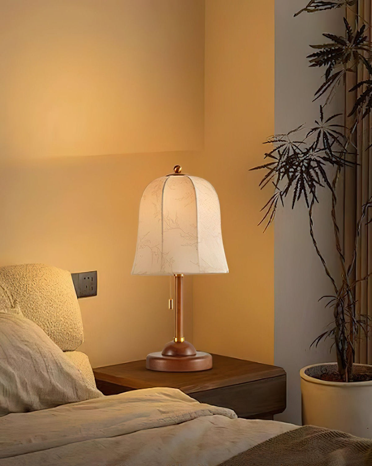 Ivelen Wabi-Sabi Wood Desk Lamp