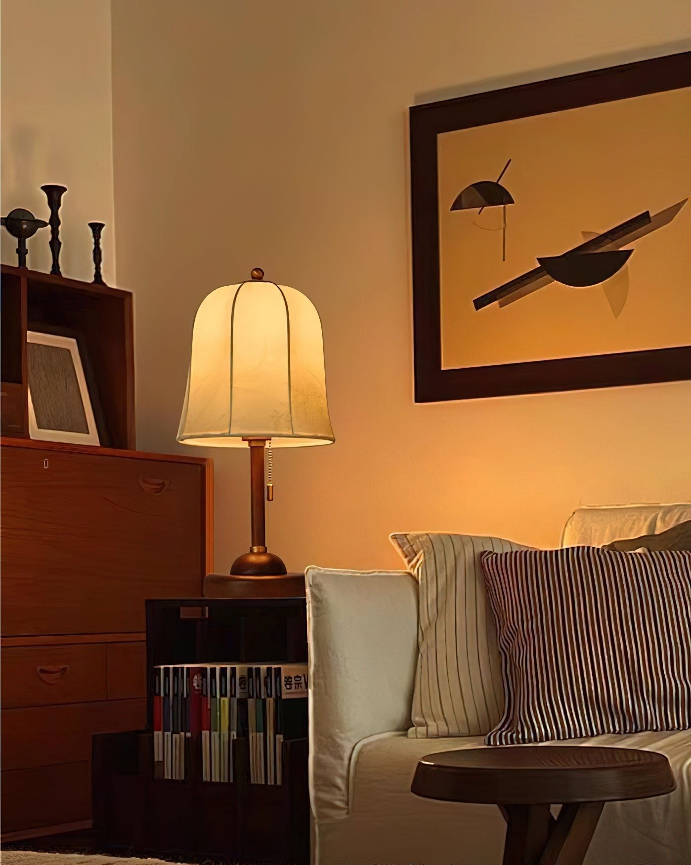 Ivelen Wabi-Sabi Wood Desk Lamp