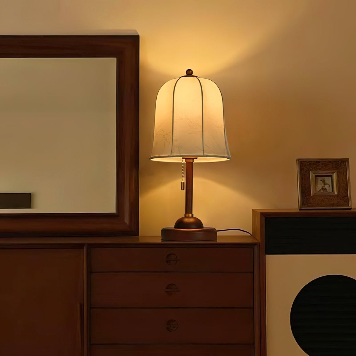 Ivelen Wabi-Sabi Wood Desk Lamp