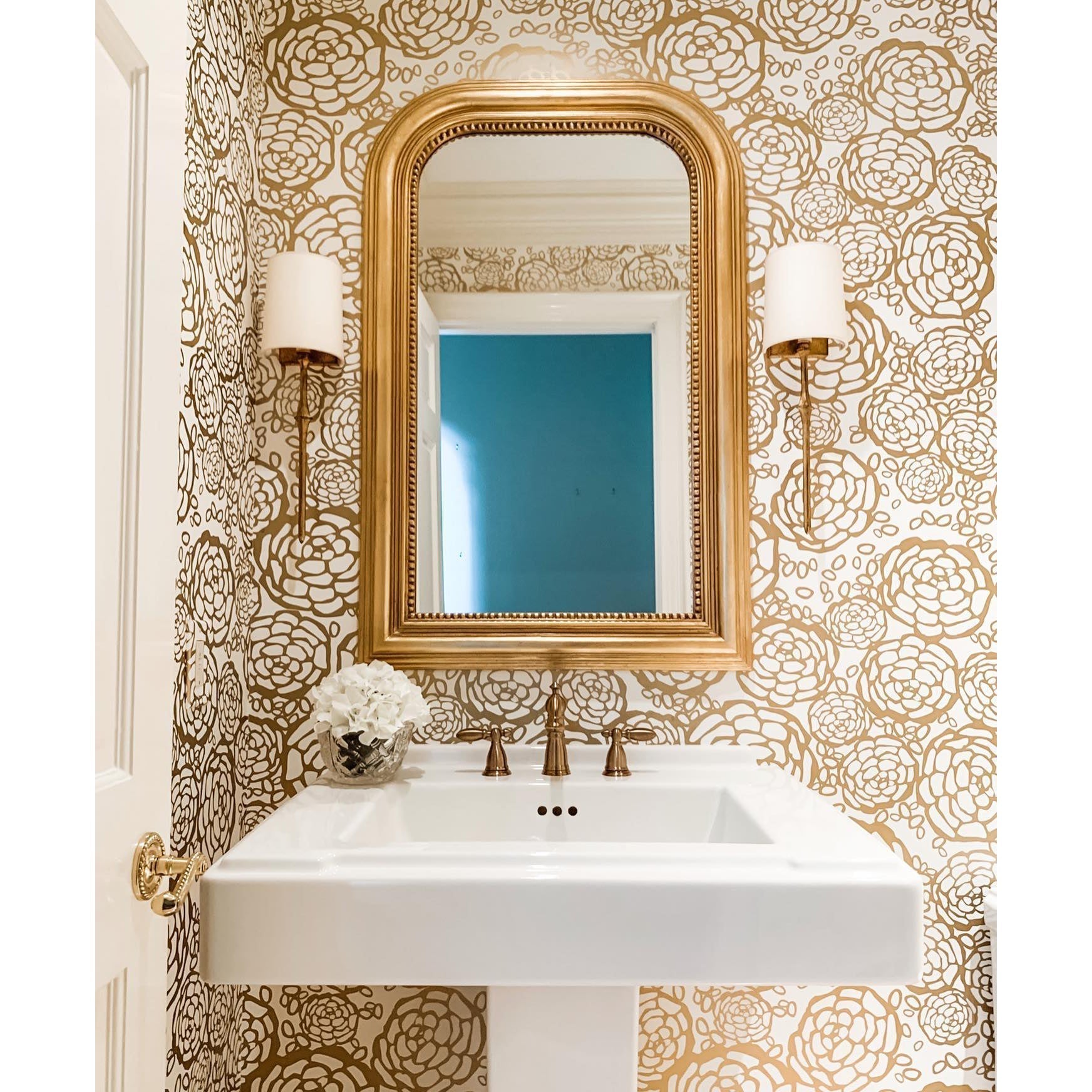 Yield Vintage Unique Brass Fabric Wall Lamp - Neutral Decor