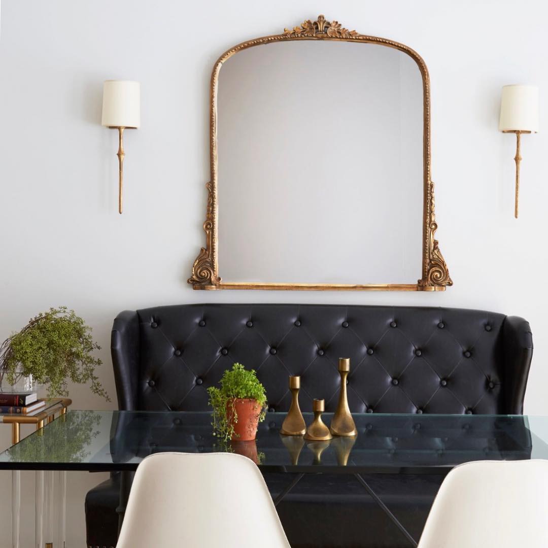 Yield Vintage Unique Brass Fabric Wall Lamp - Neutral Decor
