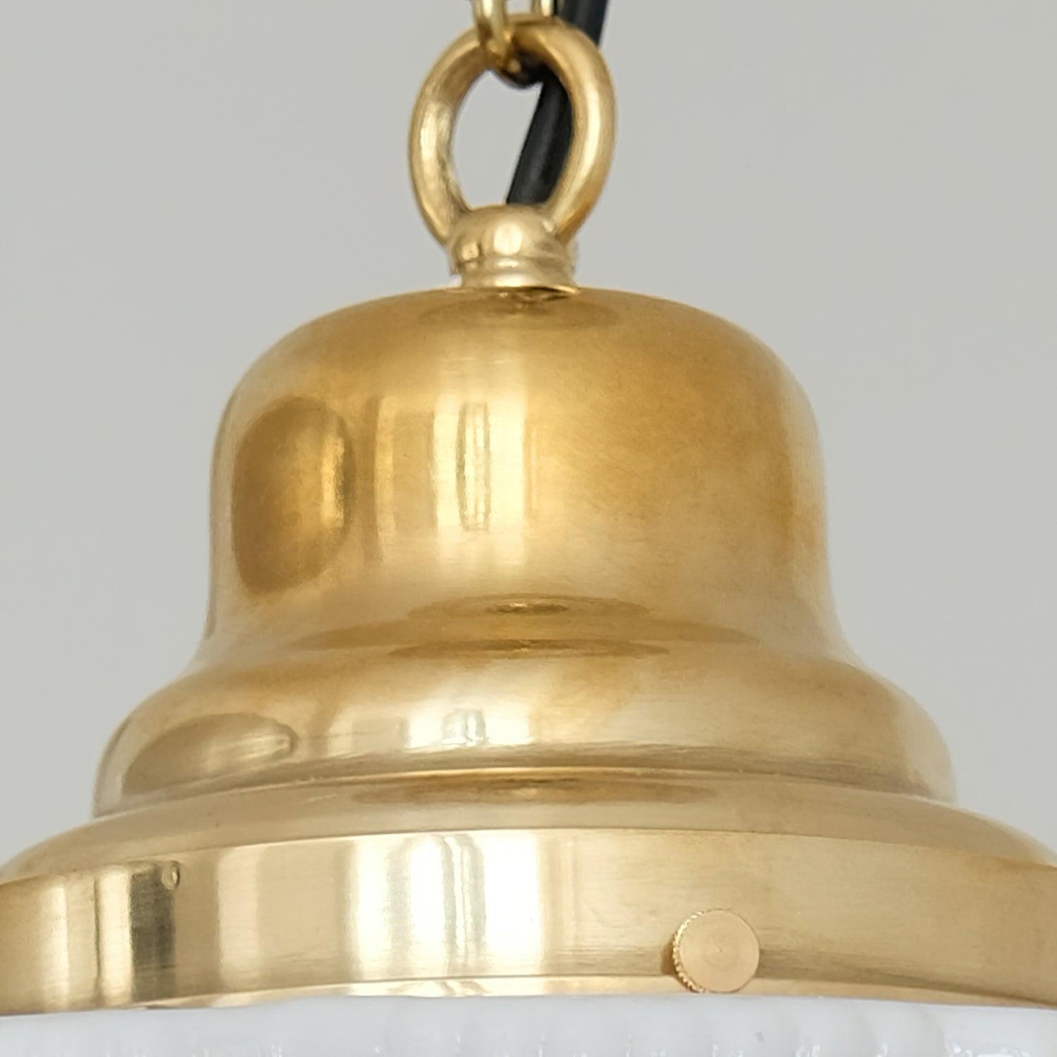 Celiina Pendant Light Brass Glass Ribbed