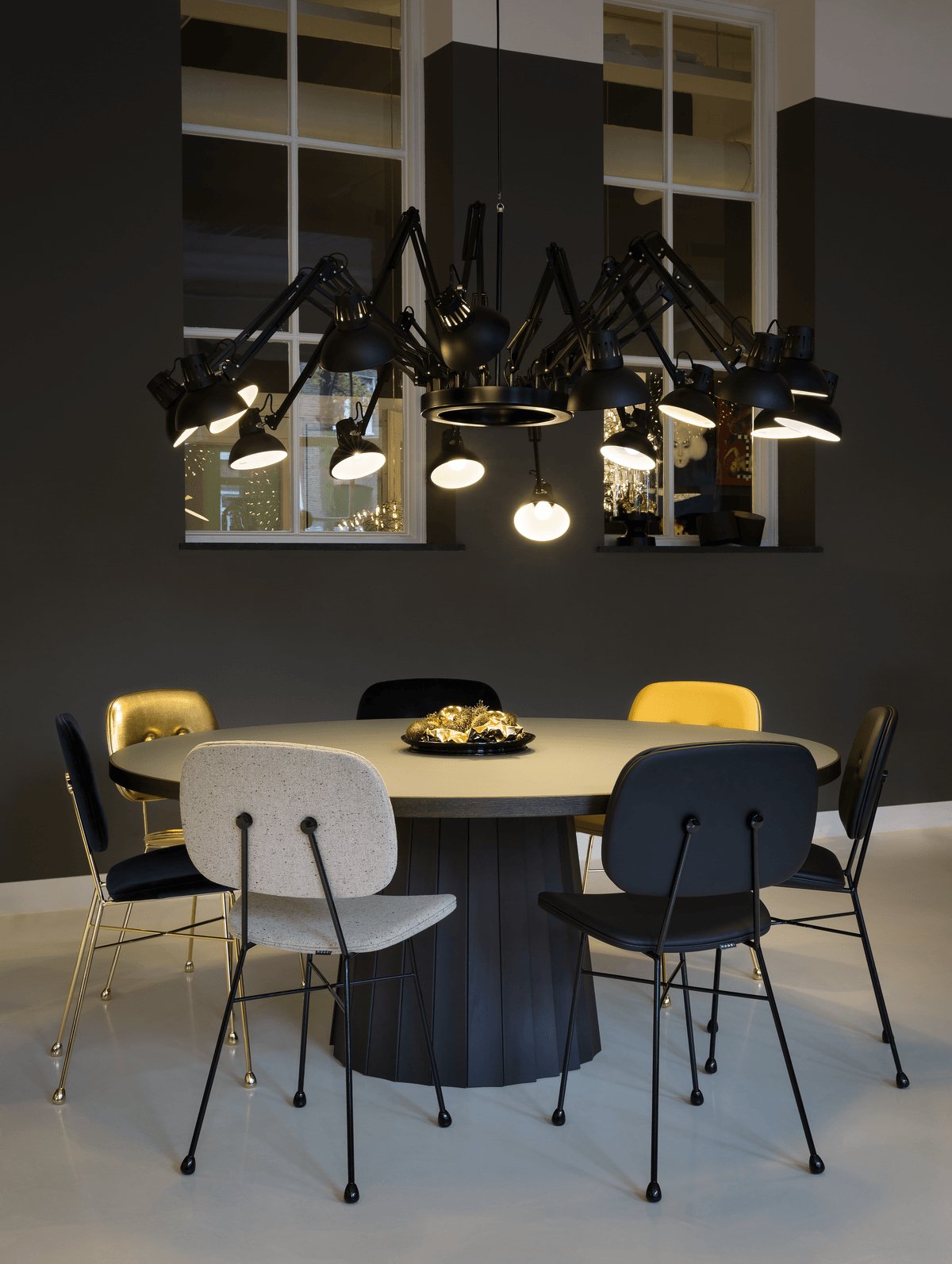 Livenu Chandelier Black Adjustable Multi Arm