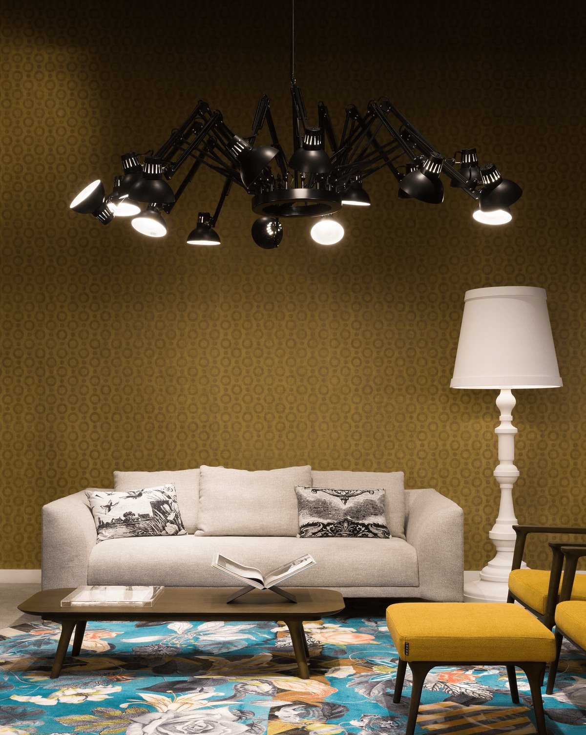 Livenu Chandelier Black Adjustable Multi Arm