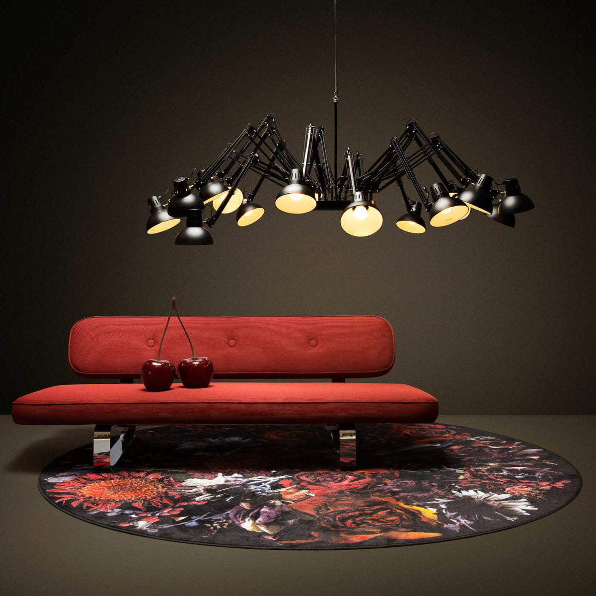 Livenu Chandelier Black Adjustable Multi Arm
