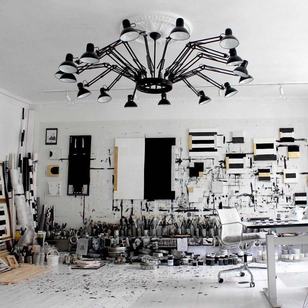 Livenu Chandelier Black Adjustable Multi Arm