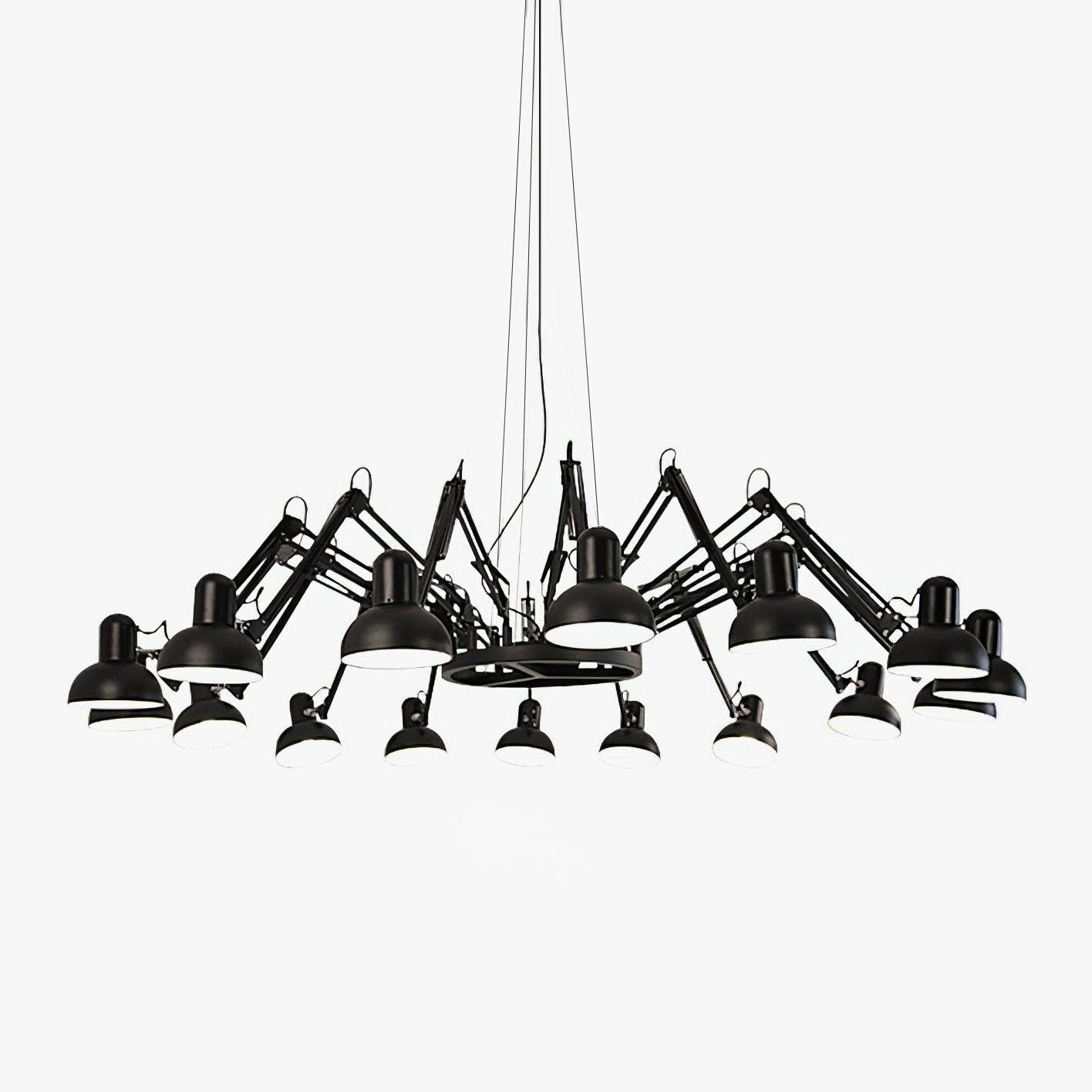 Livenu Chandelier Black Adjustable Multi Arm