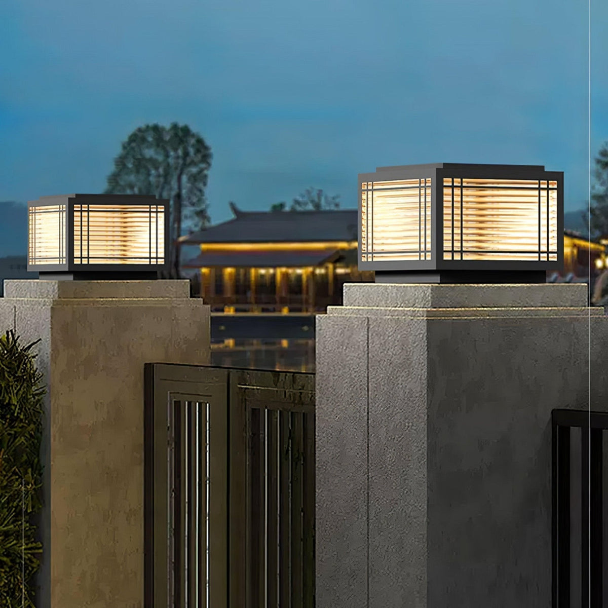 Glorin Steel Japanese-inspired Table Lamp
