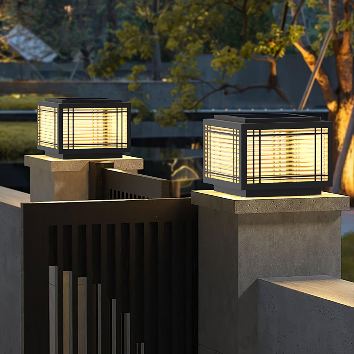 Glorin Steel Japanese-inspired Table Lamp