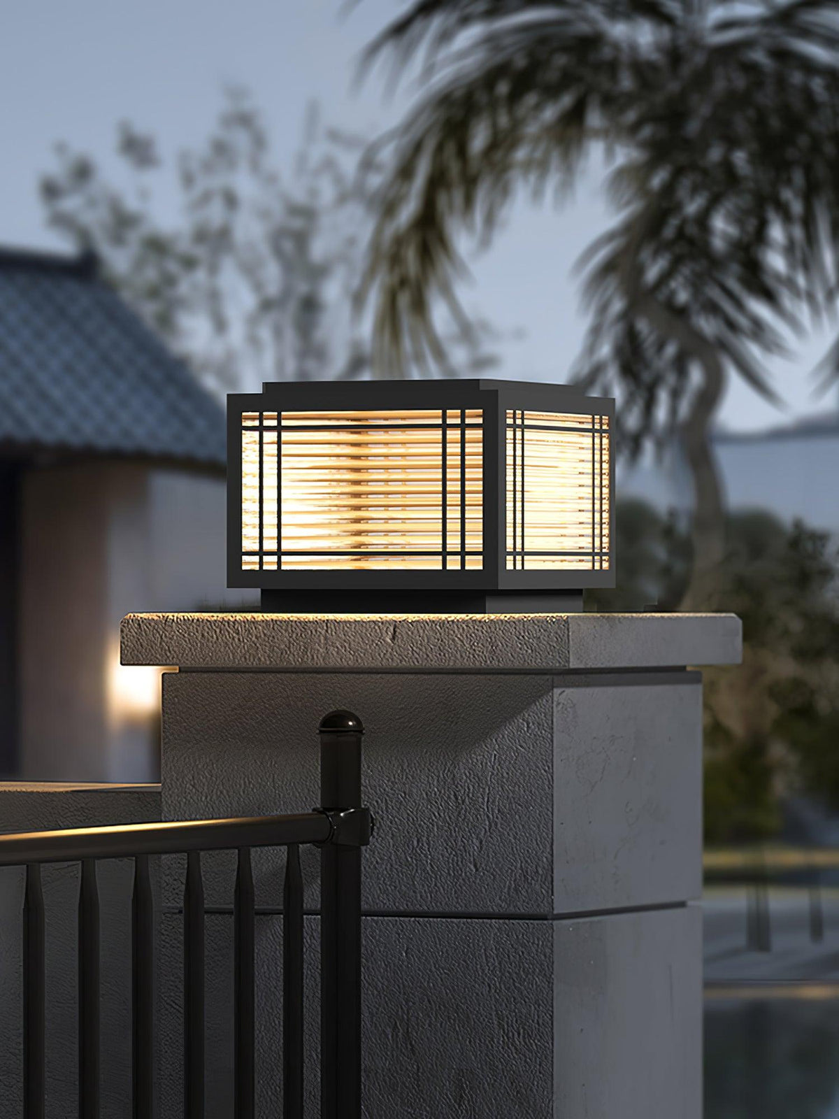 Glorin Steel Japanese-inspired Table Lamp