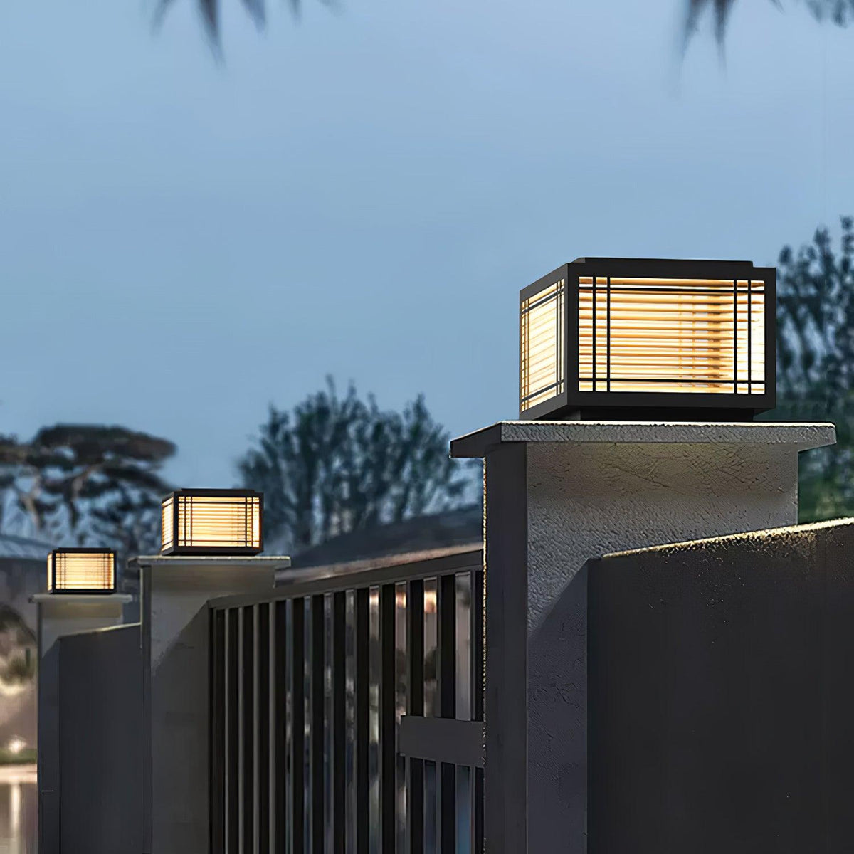 Glorin Steel Japanese-inspired Table Lamp
