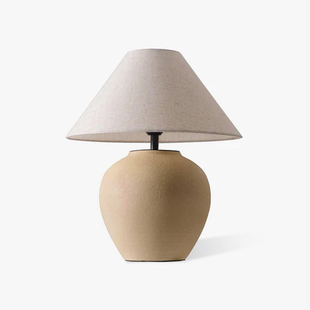 Lumian Fabric Ceramic Rustic Table Lamp