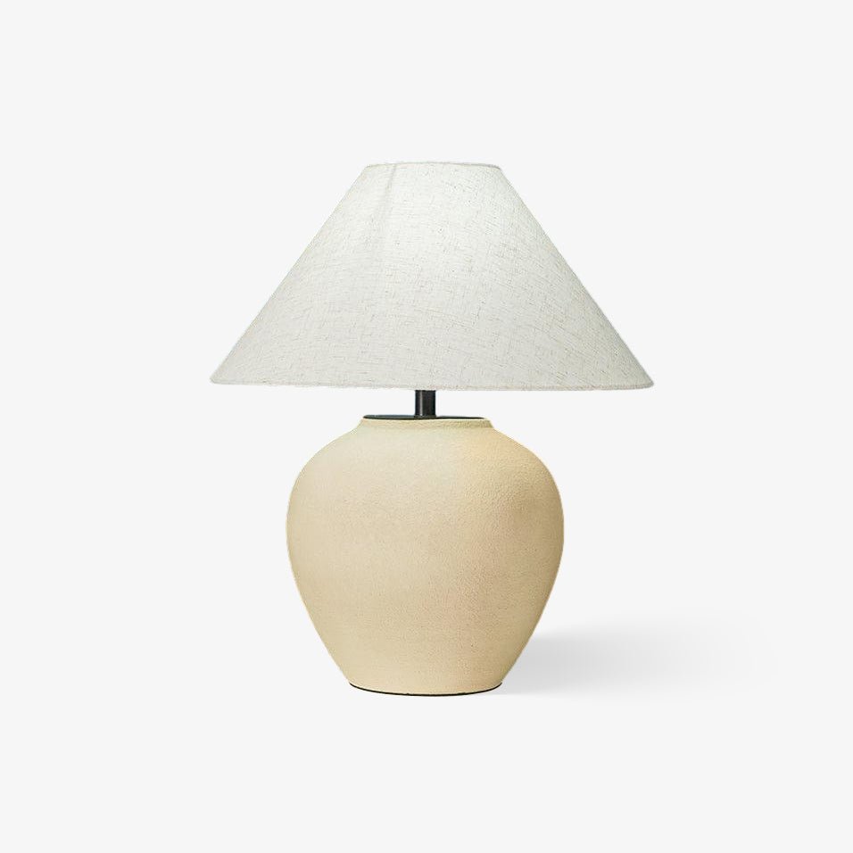 Lumian Fabric Ceramic Rustic Table Lamp