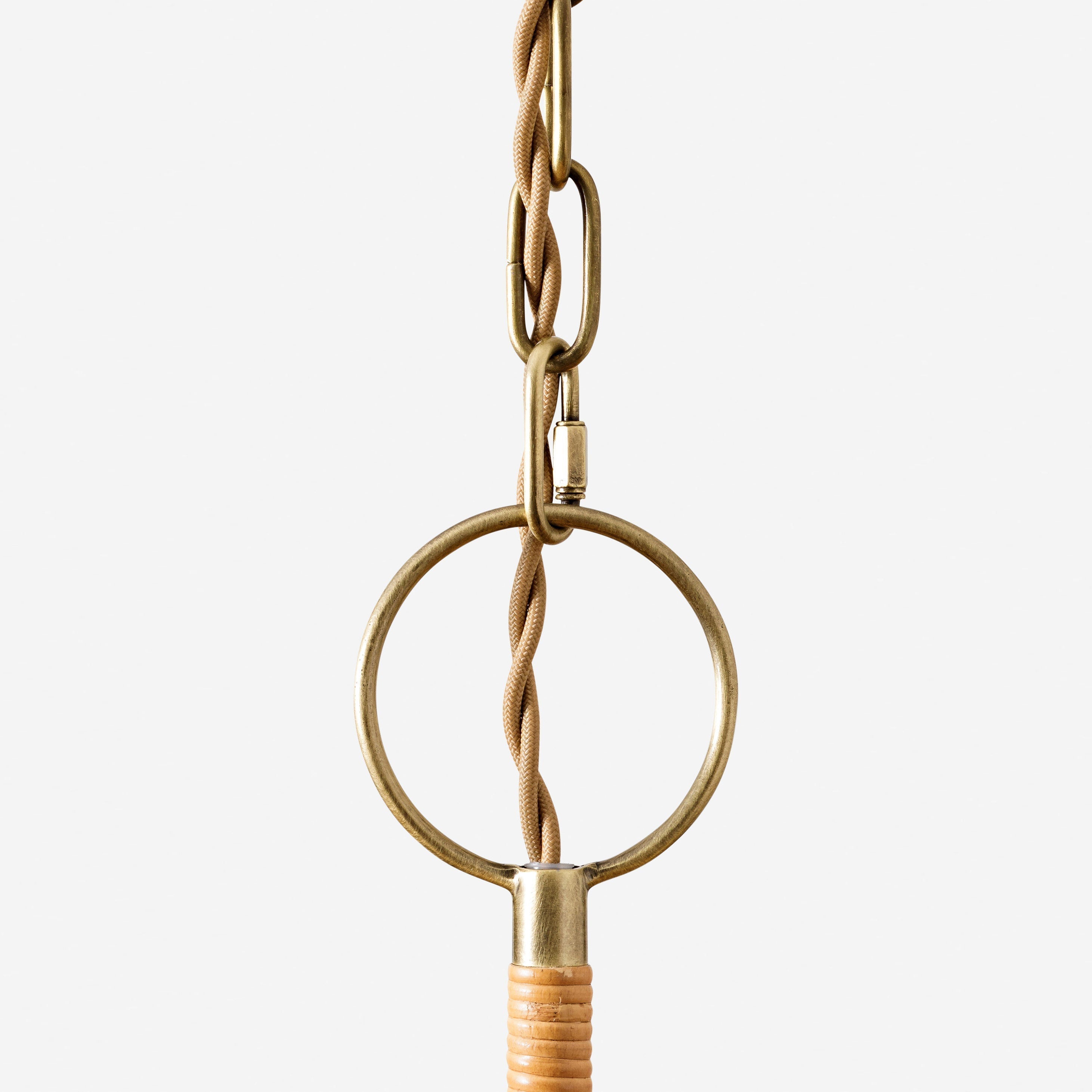 Delphine Elegance Natural Woven Rattan Chandelier - Neutral Decor