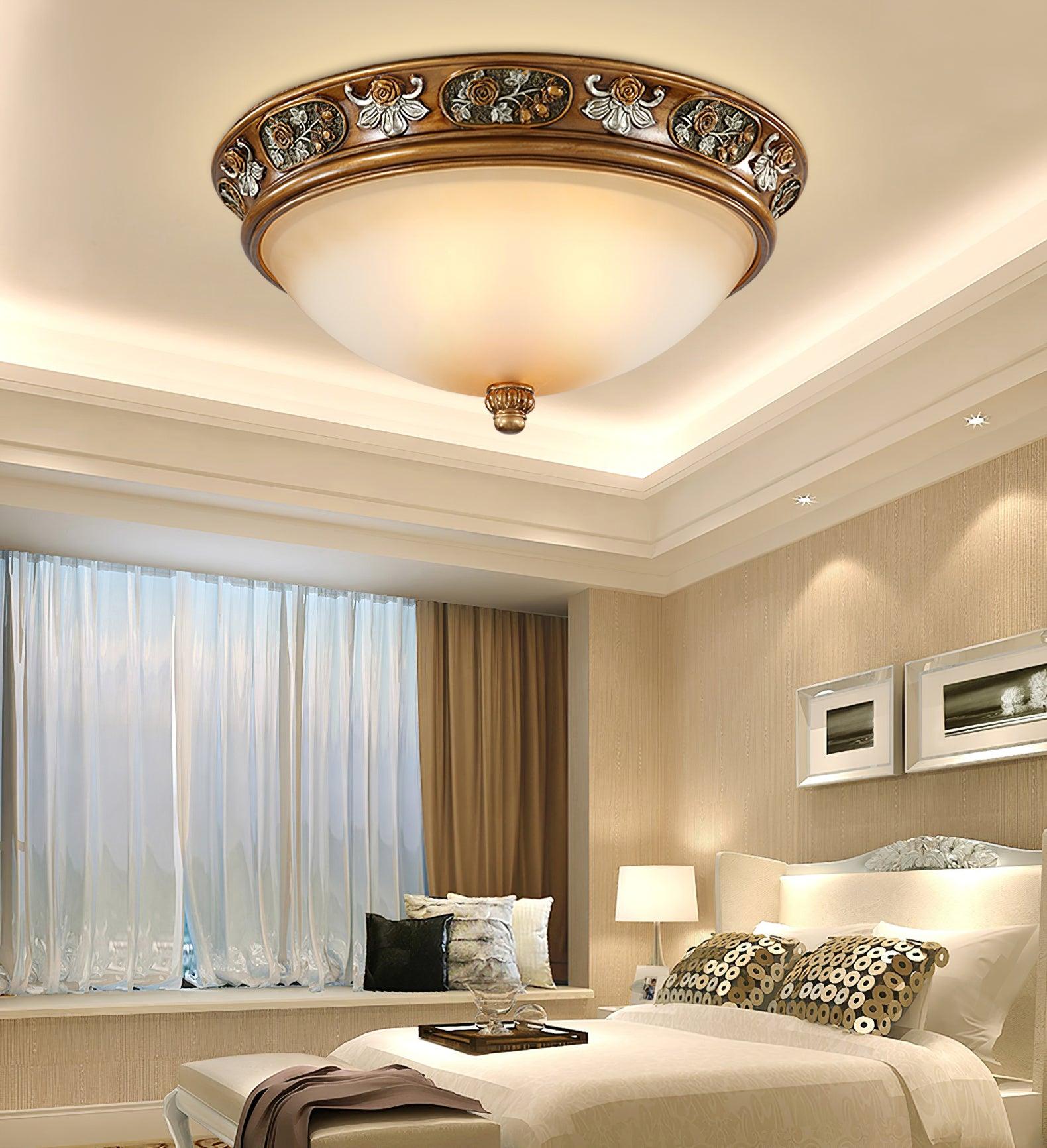 Cilene Vintage Luxury Recessed Resin Ceiling Light