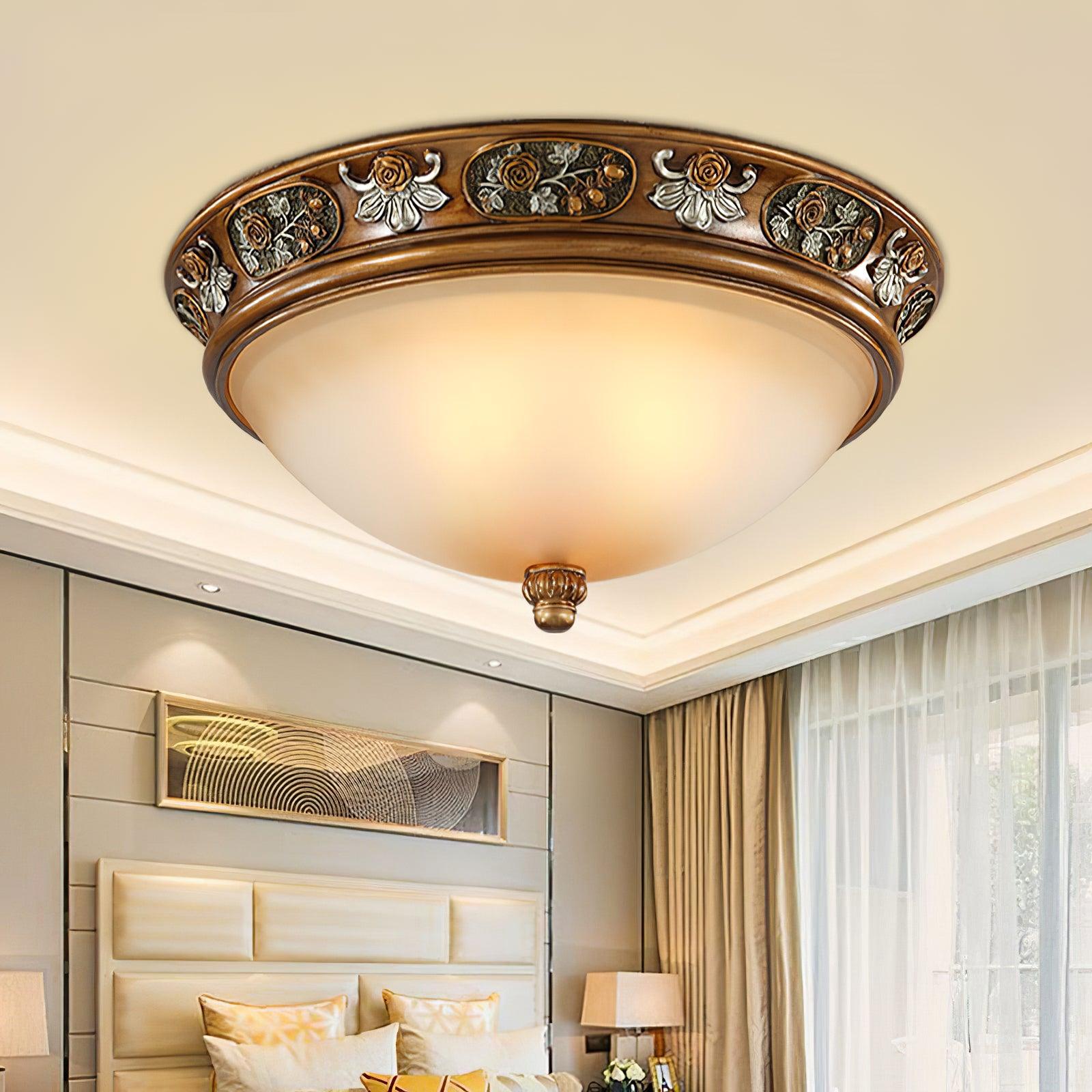 Cilene Vintage Luxury Recessed Resin Ceiling Light