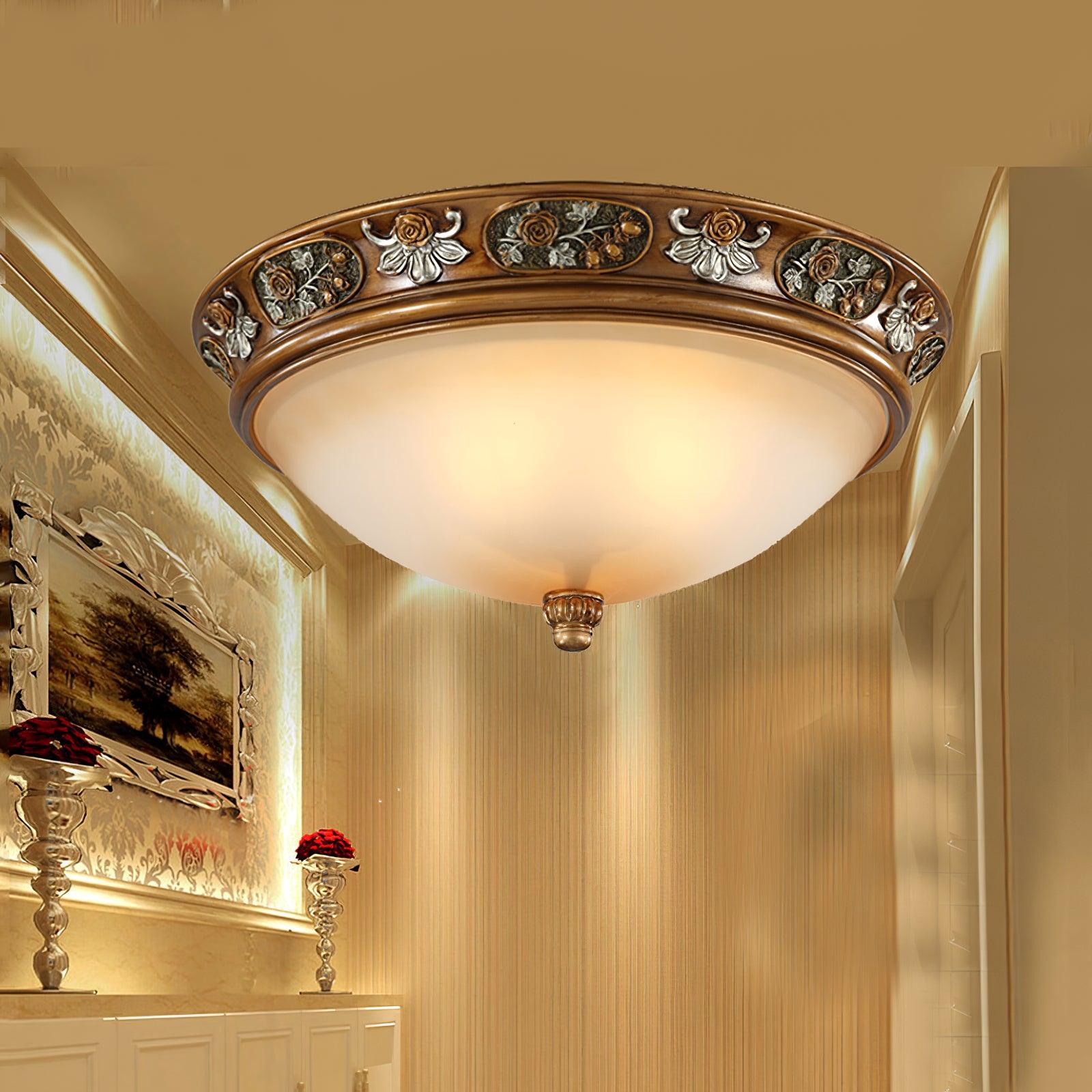 Cilene Vintage Luxury Recessed Resin Ceiling Light