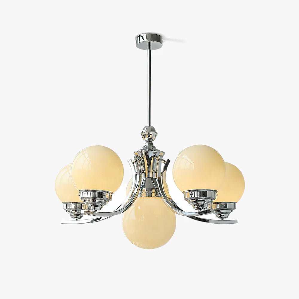 Dusk Chandelier Globe Chrome Modern 5-Light