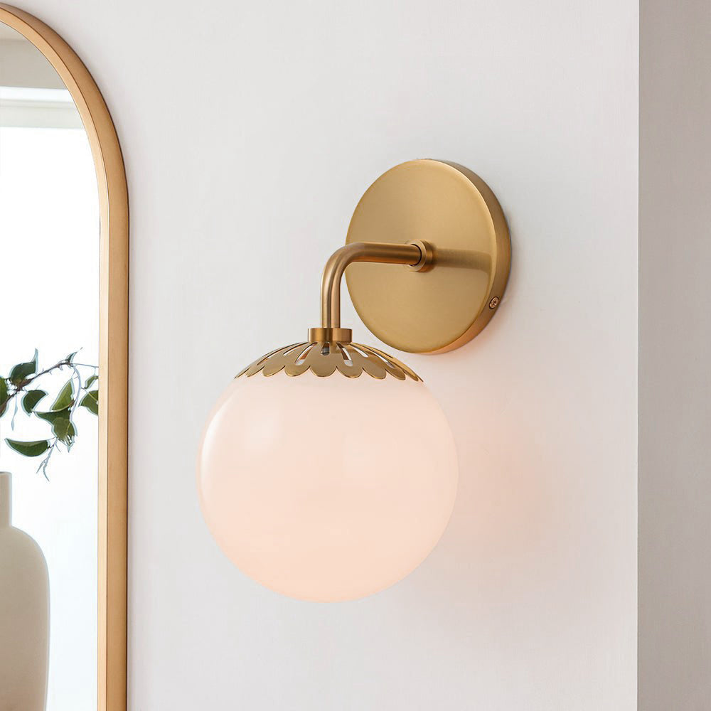 Coralie Globe Glass Wall Lamp