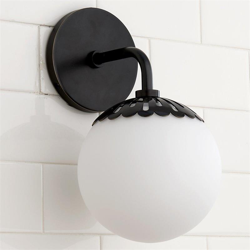 Coralie Globe Glass Wall Lamp