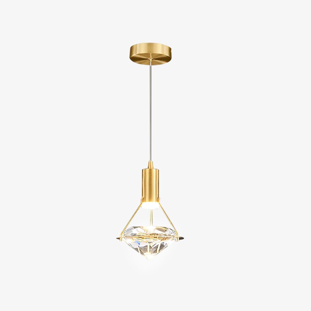 Cira Pendant Lamp Brass Crystal Elegant