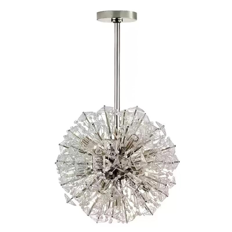 Zene Chandelier Dickinson Gold Crystal Starburst
