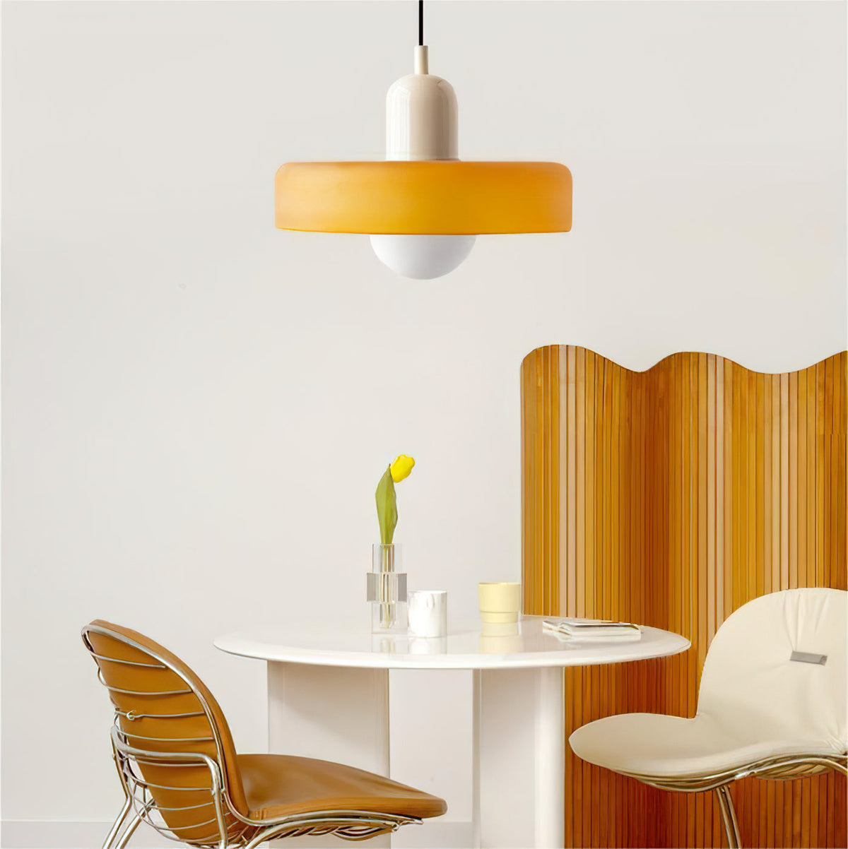 Jovial Minimalist Disc Orb Swag Glass Pendant Lights Plug-in